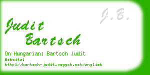 judit bartsch business card